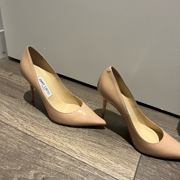 Jimmy Choo nude 100mm heels - Picture 2 of 5